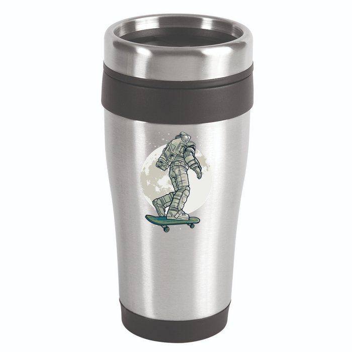Skater Astronaut Moon 16oz Travel Tumbler