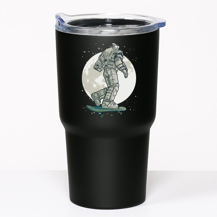 Skater Astronaut Moon Tumbler