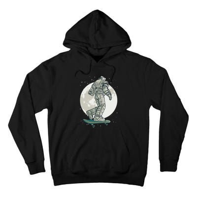 Skater Astronaut Moon Tall Hoodie