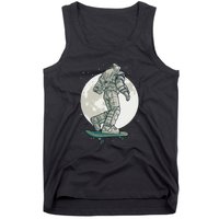 Skater Astronaut Moon Tank Top