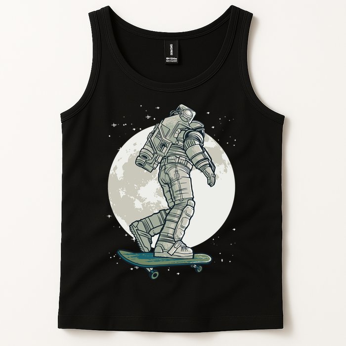 Skater Astronaut Moon Tank Top