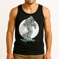 Skater Astronaut Moon Tank Top
