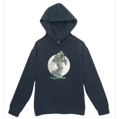 Skater Astronaut Moon Urban Pullover Hoodie