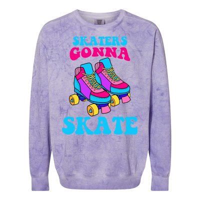 Skaters Gonna Skate Colorblast Crewneck Sweatshirt