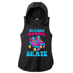 Skaters Gonna Skate Ladies PosiCharge Tri-Blend Wicking Draft Hoodie Tank