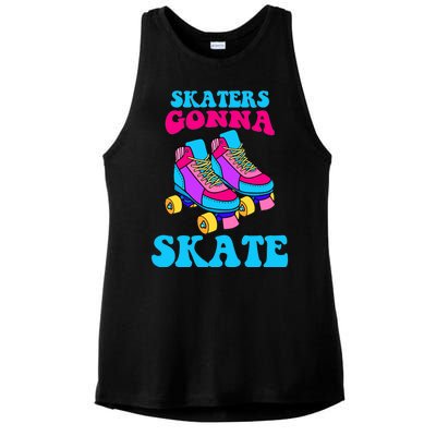 Skaters Gonna Skate Ladies PosiCharge Tri-Blend Wicking Tank