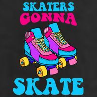 Skaters Gonna Skate 7 Panel Mesh Trucker Snapback Hat