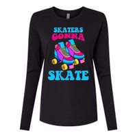 Skaters Gonna Skate Womens Cotton Relaxed Long Sleeve T-Shirt