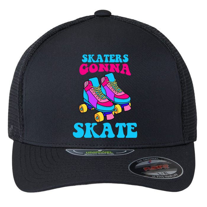 Skaters Gonna Skate Flexfit Unipanel Trucker Cap