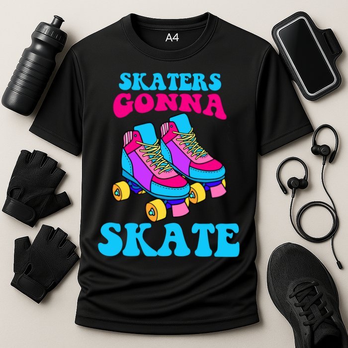Skaters Gonna Skate Cooling Performance Crew T-Shirt
