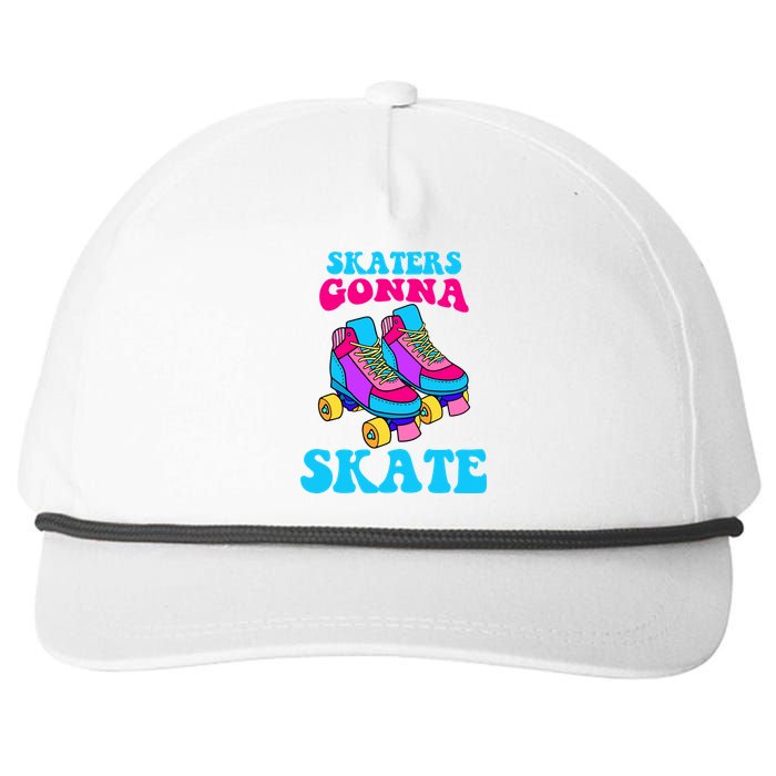 Skaters Gonna Skate Snapback Five-Panel Rope Hat