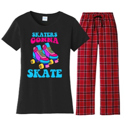 Skaters Gonna Skate Women's Flannel Pajama Set