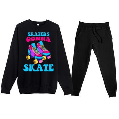 Skaters Gonna Skate Premium Crewneck Sweatsuit Set