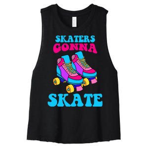 Skaters Gonna Skate Women's Racerback Cropped Tank