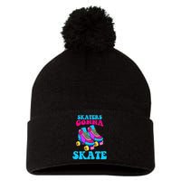 Skaters Gonna Skate Pom Pom 12in Knit Beanie