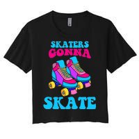 Skaters Gonna Skate Women's Crop Top Tee