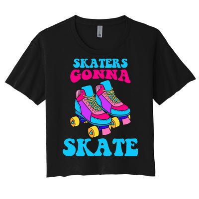 Skaters Gonna Skate Women's Crop Top Tee