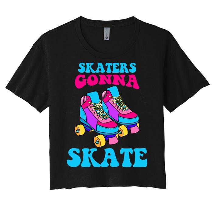 Skaters Gonna Skate Women's Crop Top Tee