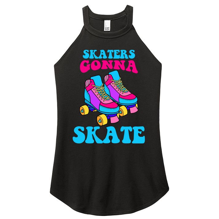 Skaters Gonna Skate Women's Perfect Tri Rocker Tank