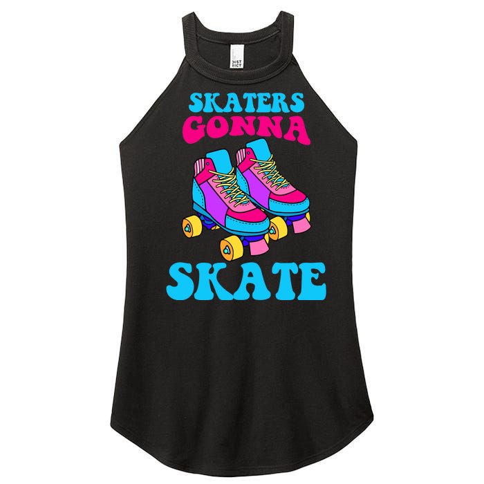 Skaters Gonna Skate Women's Perfect Tri Rocker Tank