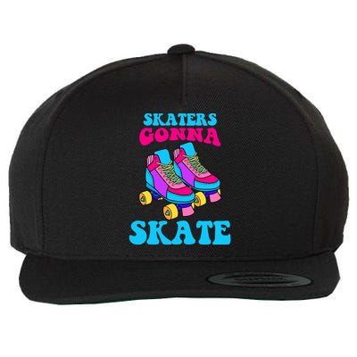 Skaters Gonna Skate Wool Snapback Cap