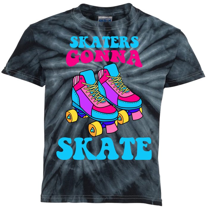 Skaters Gonna Skate Kids Tie-Dye T-Shirt