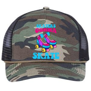 Skaters Gonna Skate Retro Rope Trucker Hat Cap