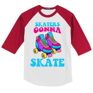 Skaters Gonna Skate Kids Colorblock Raglan Jersey