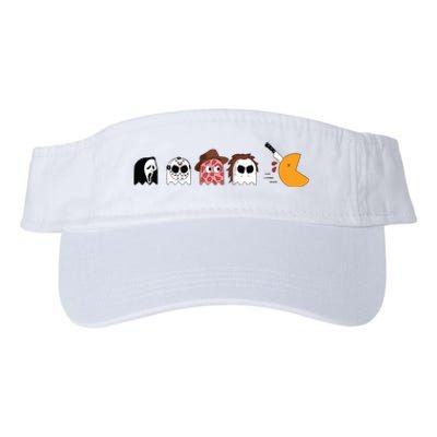 Serial Killer Boo Halloween Serial Killer Ghost Valucap Bio-Washed Visor