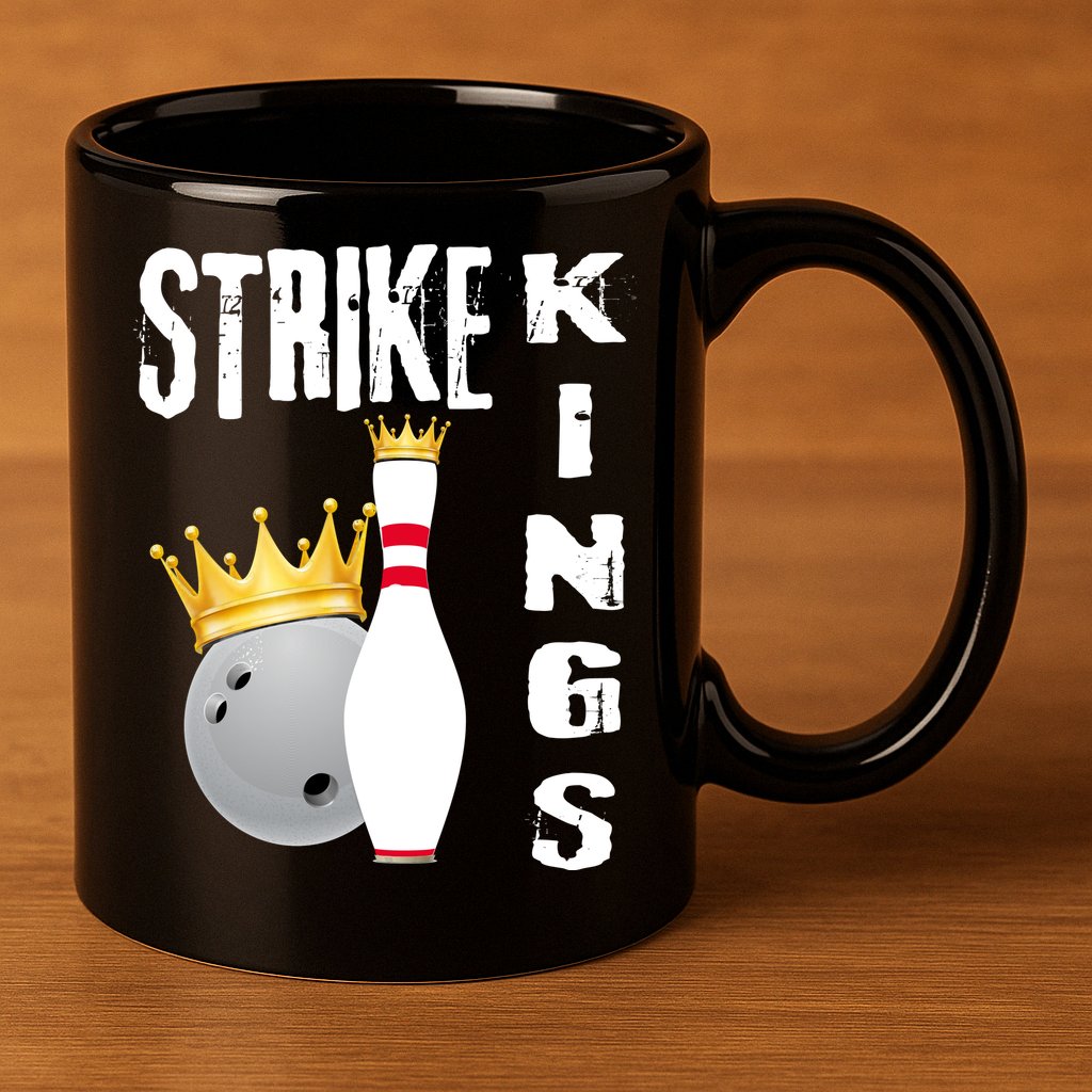 Strike Kings Bowling Logo 11oz C Handle Ceramic Mug