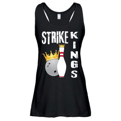 Strike Kings Bowling Logo Ladies Essential Flowy Tank