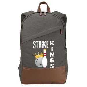 Strike Kings Bowling Logo Cotton Canvas Backpack