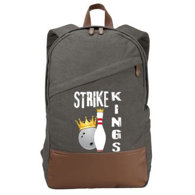 Strike Kings Bowling Logo Cotton Canvas Backpack