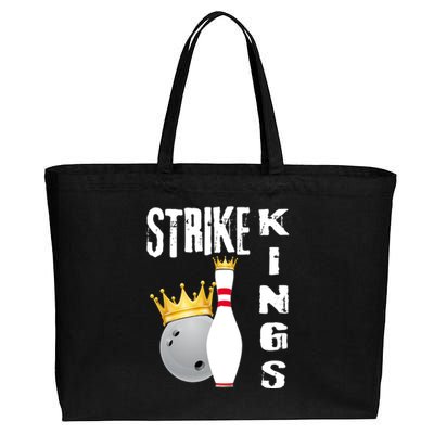 Strike Kings Bowling Logo Cotton Canvas Jumbo Tote