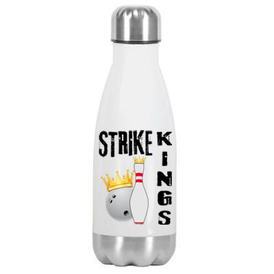 Strike Kings Bowling Logo Stainless Steel Insulated Water Bottle