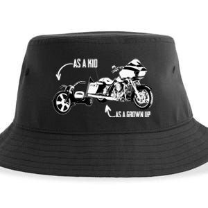 's Kid's Big Wheel Tricycle Road Glide Motorcycle Design Sustainable Bucket Hat