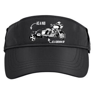 's Kid's Big Wheel Tricycle Road Glide Motorcycle Design Adult Drive Performance Visor