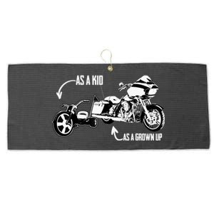 's Kid's Big Wheel Tricycle Road Glide Motorcycle Design Large Microfiber Waffle Golf Towel