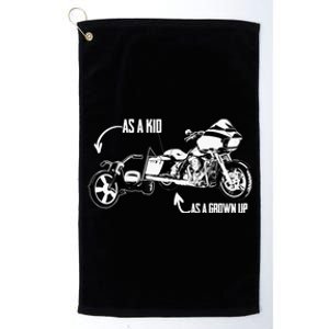 's Kid's Big Wheel Tricycle Road Glide Motorcycle Design Platinum Collection Golf Towel