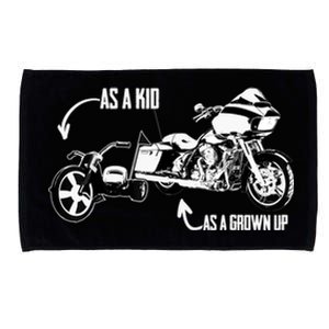 's Kid's Big Wheel Tricycle Road Glide Motorcycle Design Microfiber Hand Towel