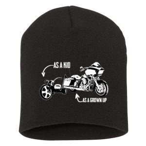 's Kid's Big Wheel Tricycle Road Glide Motorcycle Design Short Acrylic Beanie