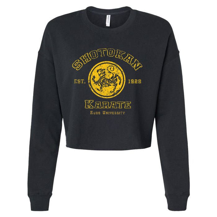 Shotokan Karate Budo University Martial Arts Design Cropped Pullover Crew