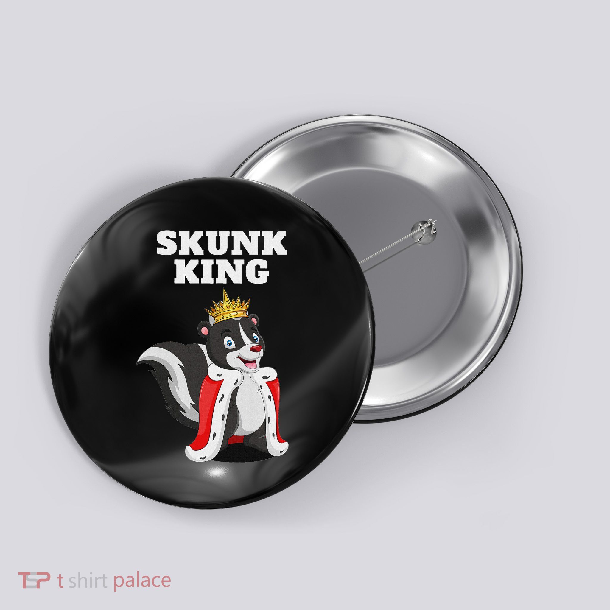 Skunk King Boys Skunk Mens Skunk Button