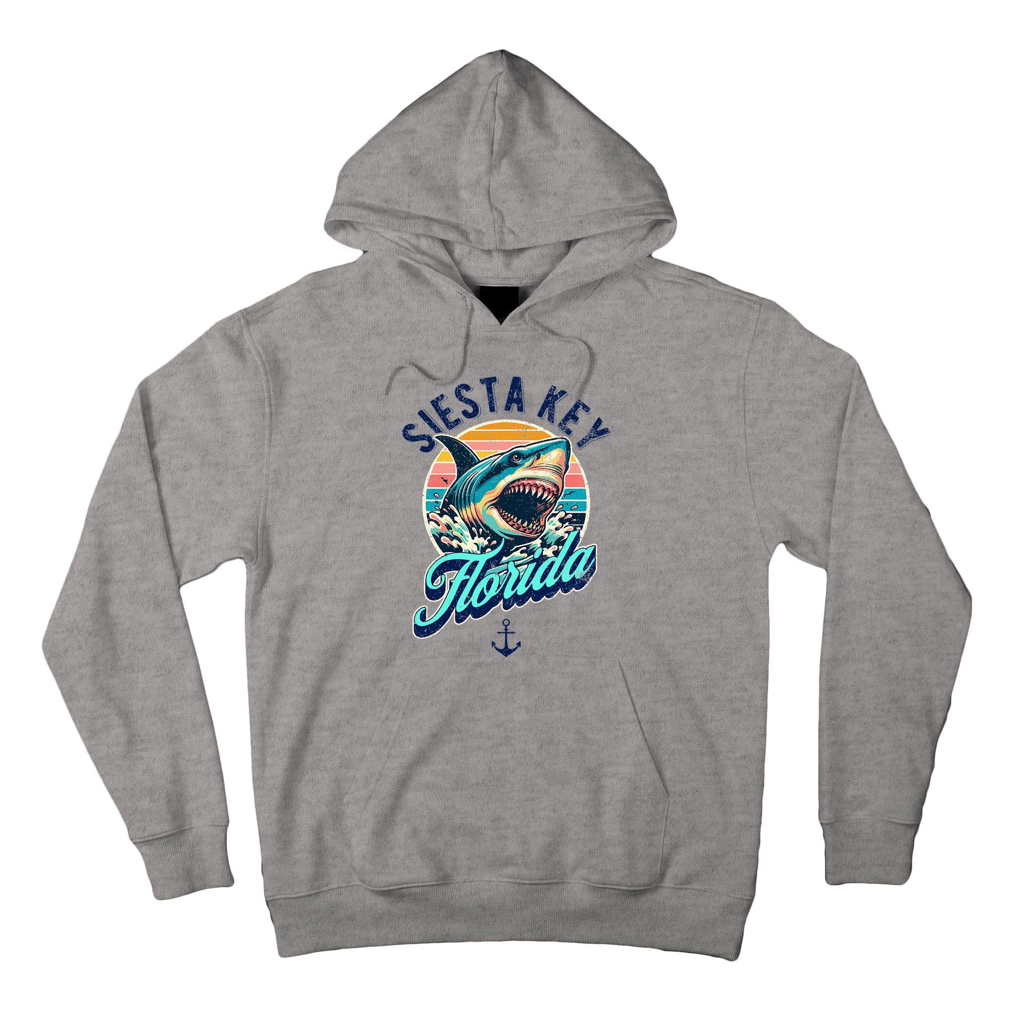 Siesta Key Beach Florida Usa Shark Tall Hoodie
