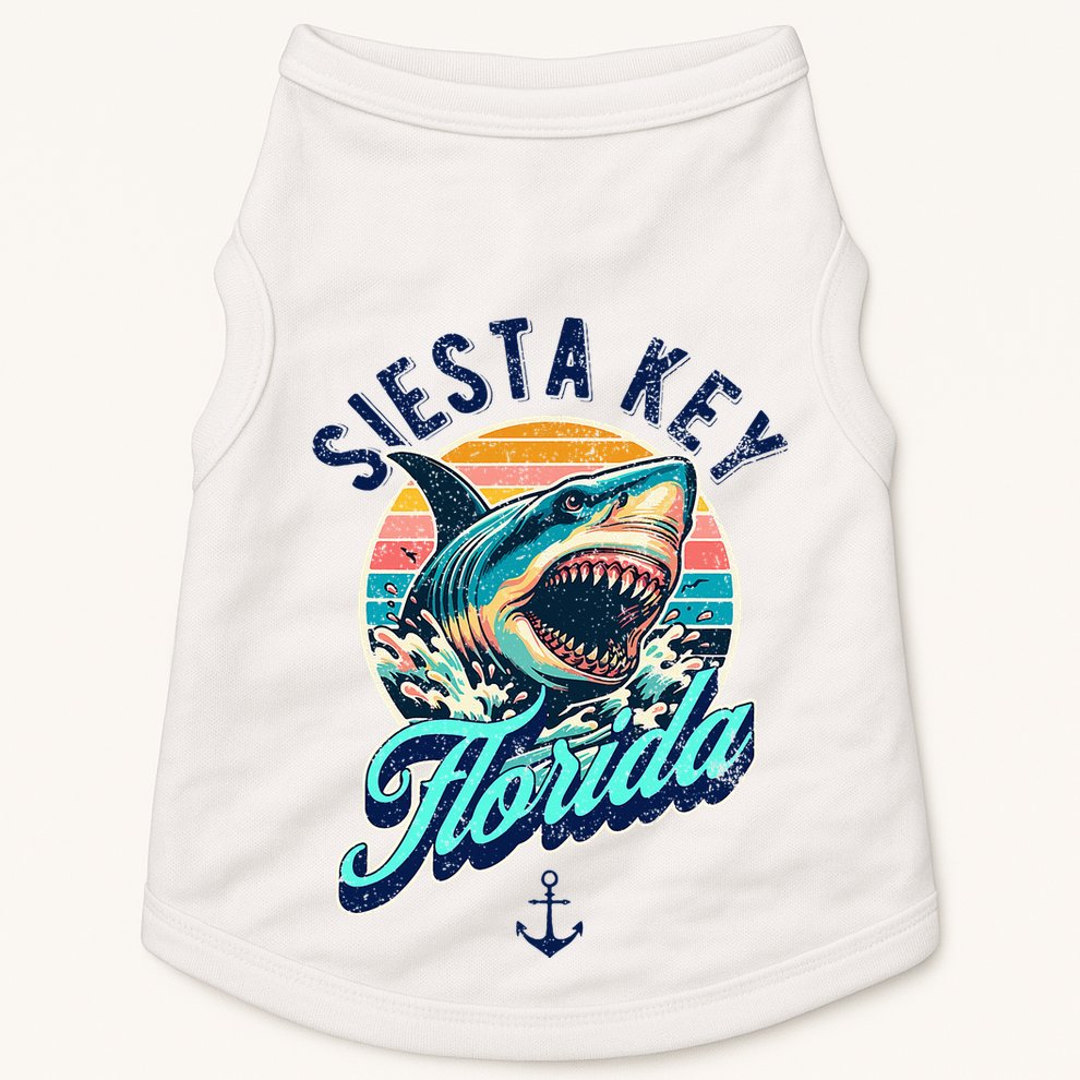 Siesta Key Beach Florida Usa Shark Doggie Tank