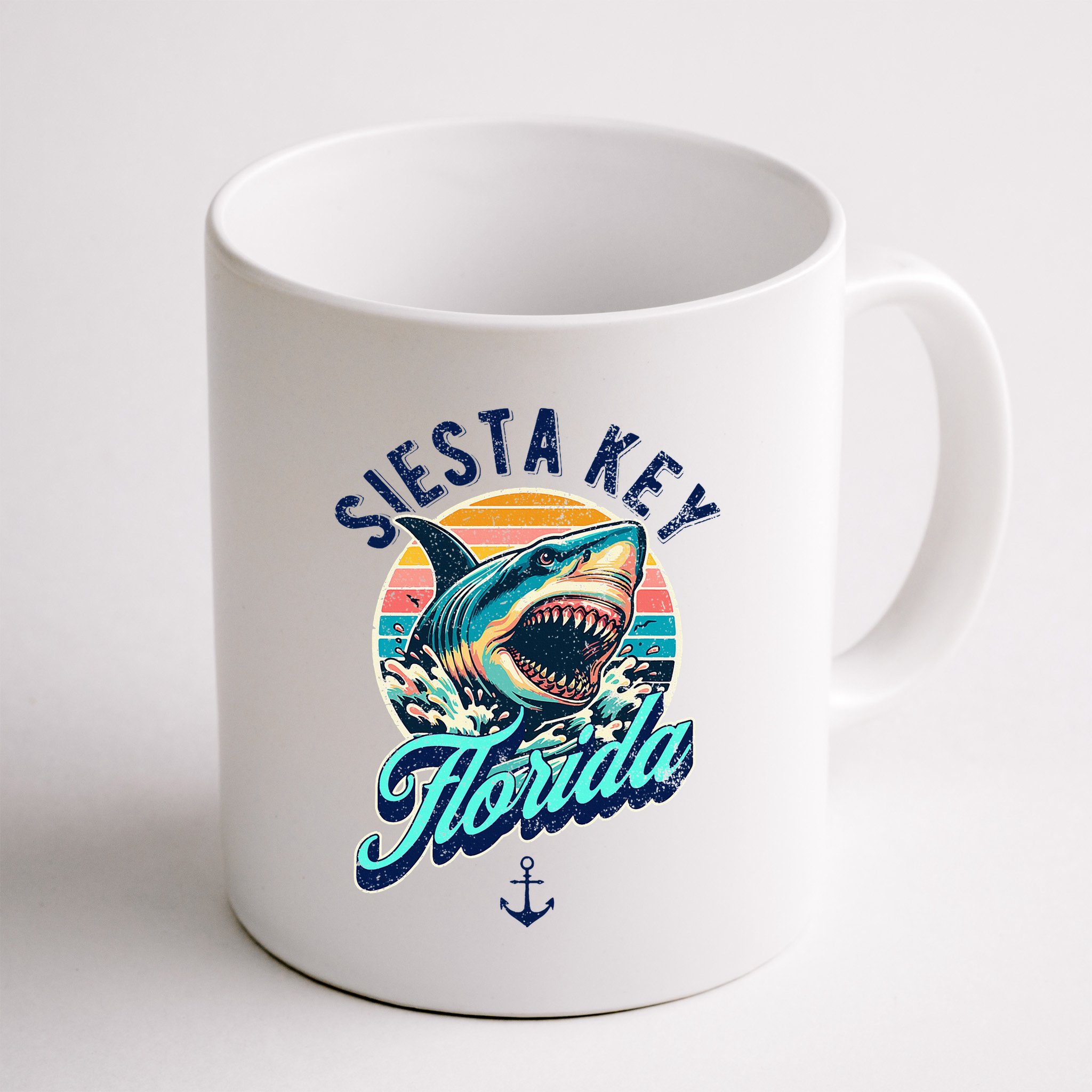 Siesta Key Beach Florida Usa Shark Mug