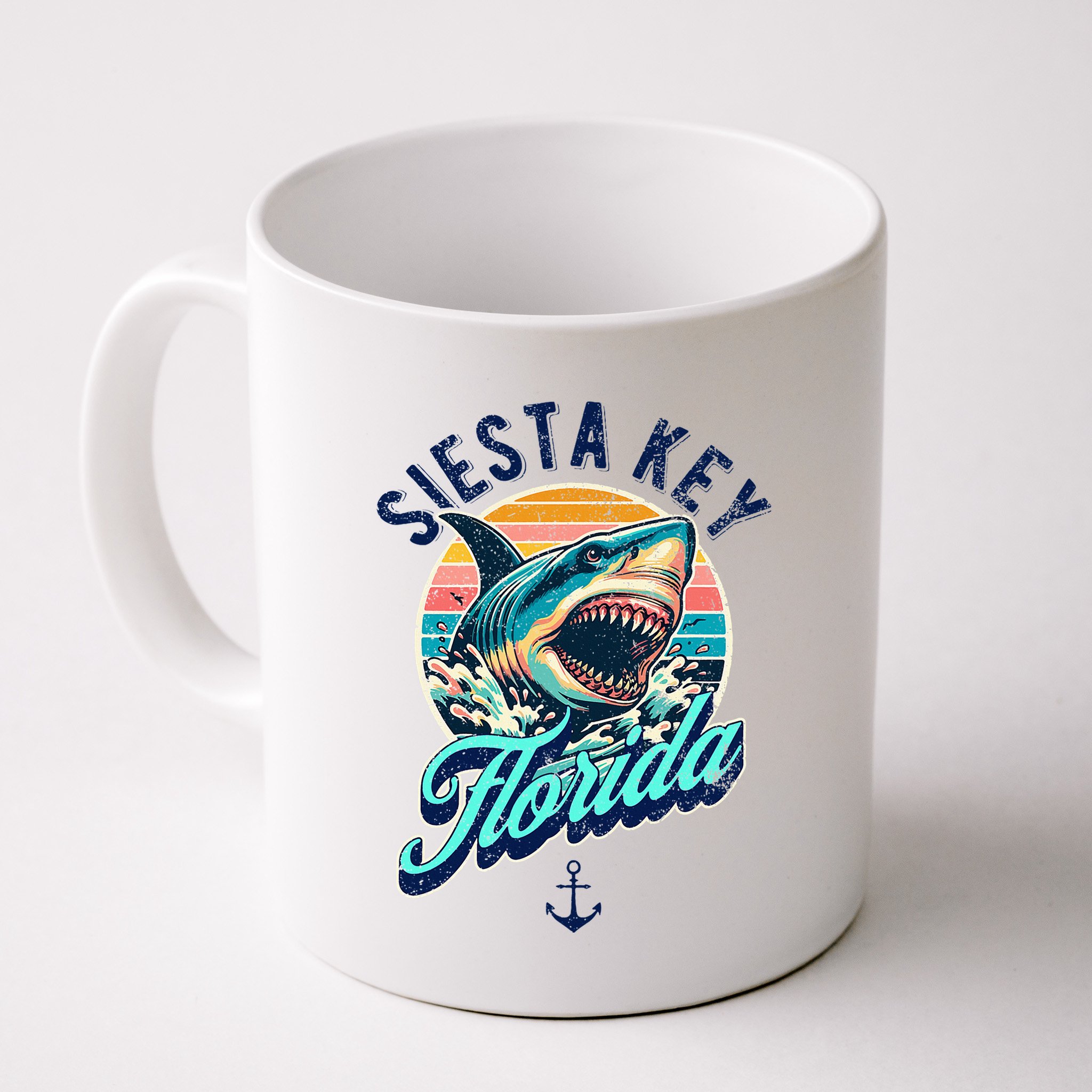 Siesta Key Beach Florida Usa Shark Mug