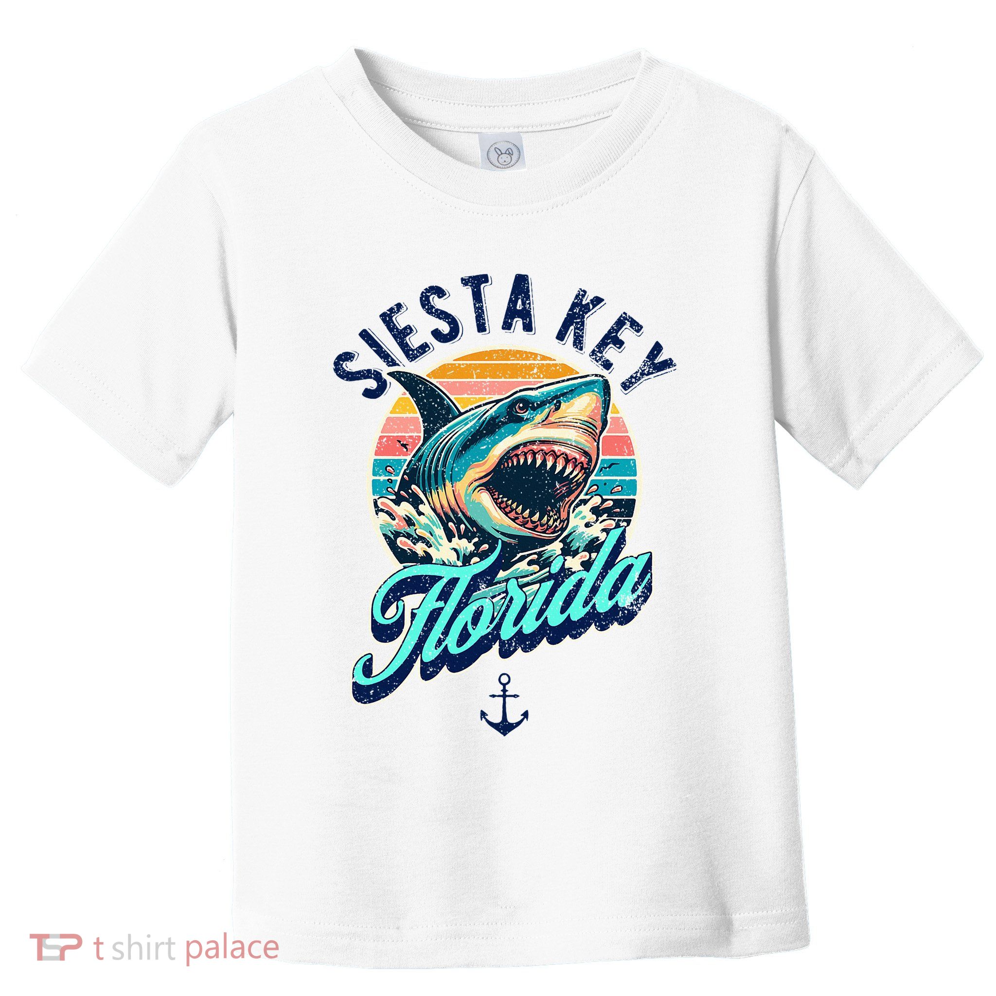 Siesta Key Beach Florida Usa Shark Toddler T-Shirt