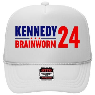 Shitheadsteve Kennedy Brainworm 24 High Crown Mesh Back Trucker Hat