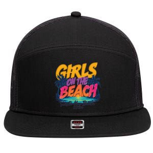 Siesta Key Beach Trip 2024 Gift 7 Panel Mesh Trucker Snapback Hat